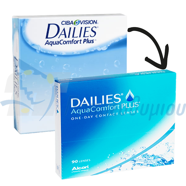 Focus Dailies Aqua Comfort Plus 90 pack Ημερήσιοι Φακοί Επαφής απο την alcon / ciba vision 90 τεμαχίων στα οπτικά Παπαευθυμίου